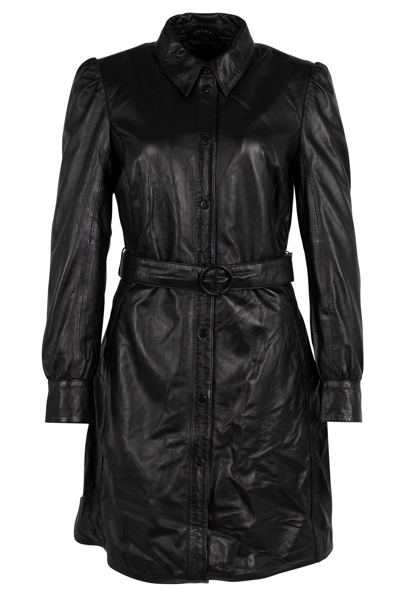 Lygia RF Leather Jacket, Black