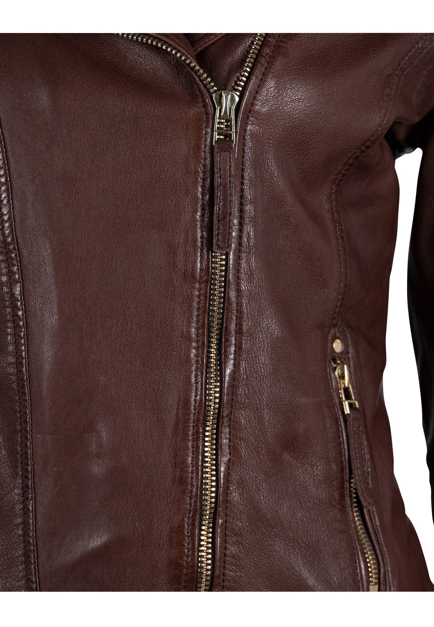 Raizel RF Leather Jacket, Cappuccino