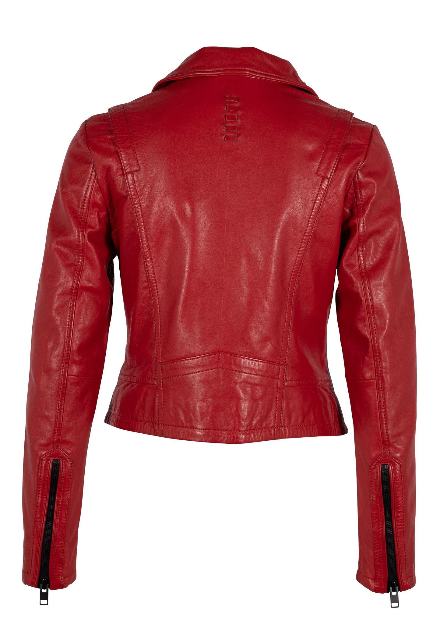 Dalina RF Leather Jacket, Red