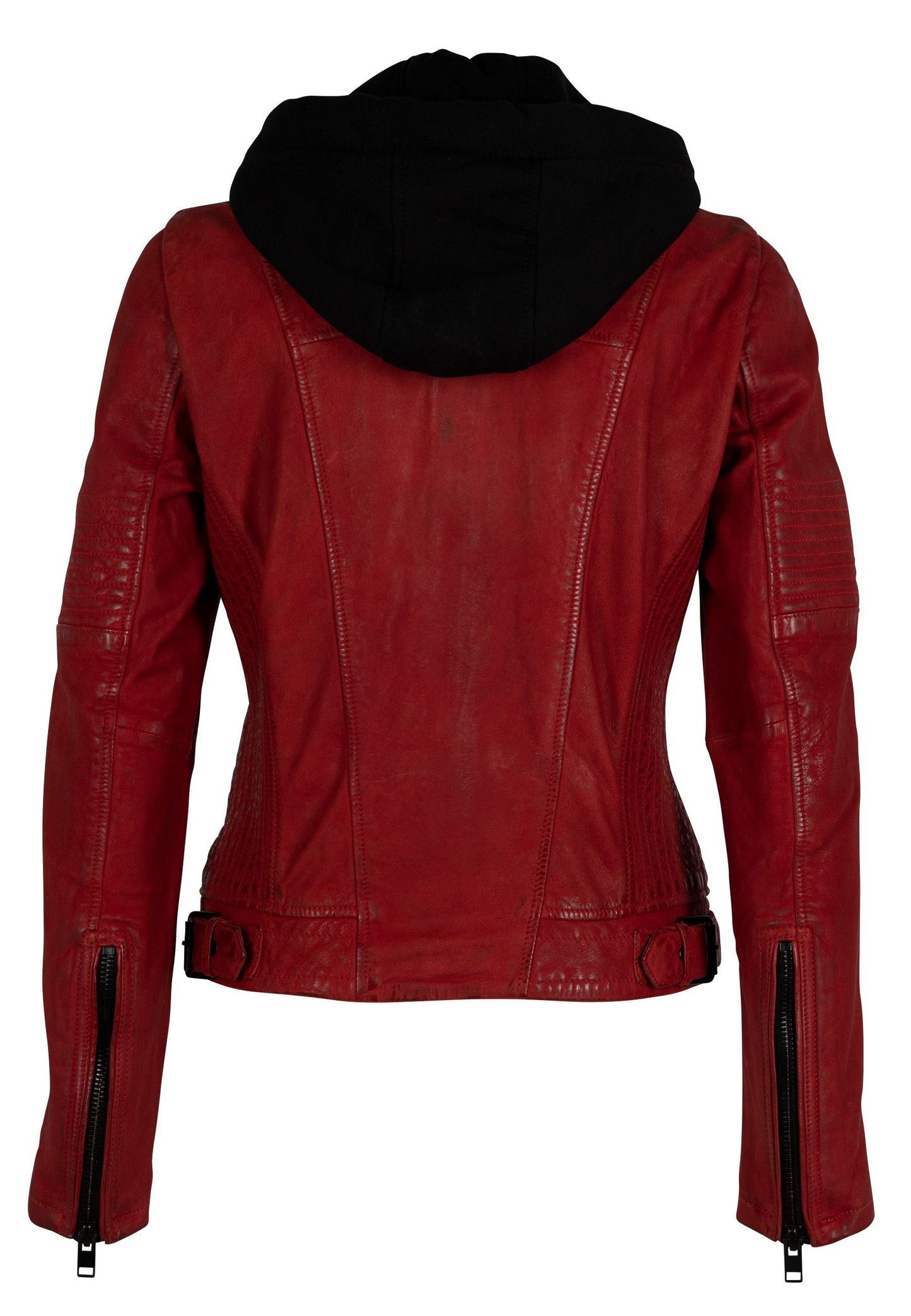 Jadyn RF Leather Jacket, Red