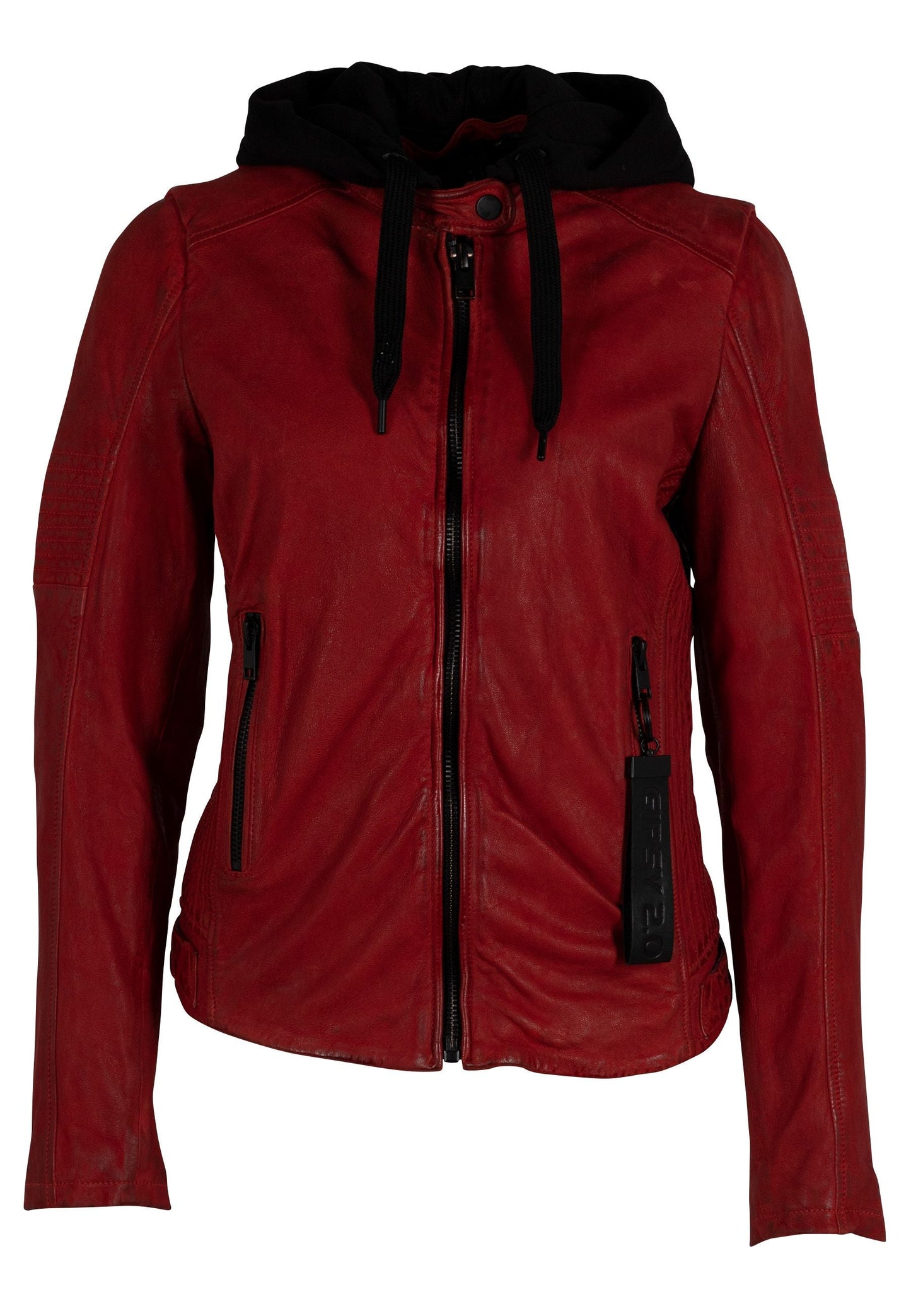 Jadyn RF Leather Jacket, Red