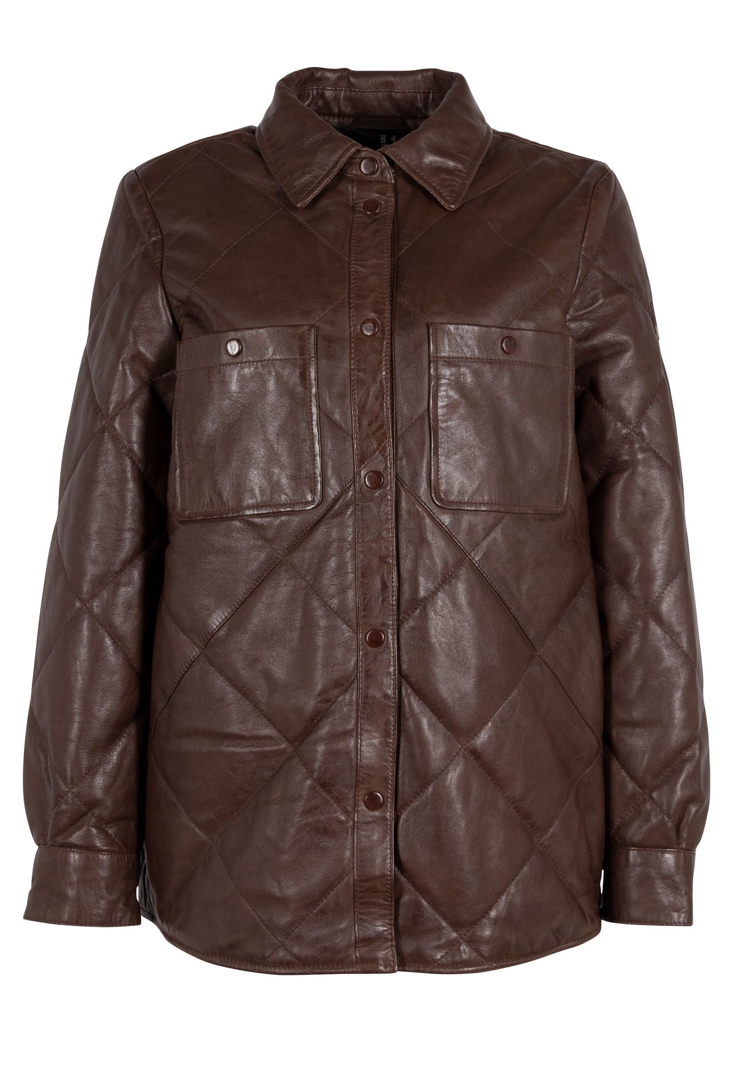 Oliah CF Leather Jacket, Cappuccino