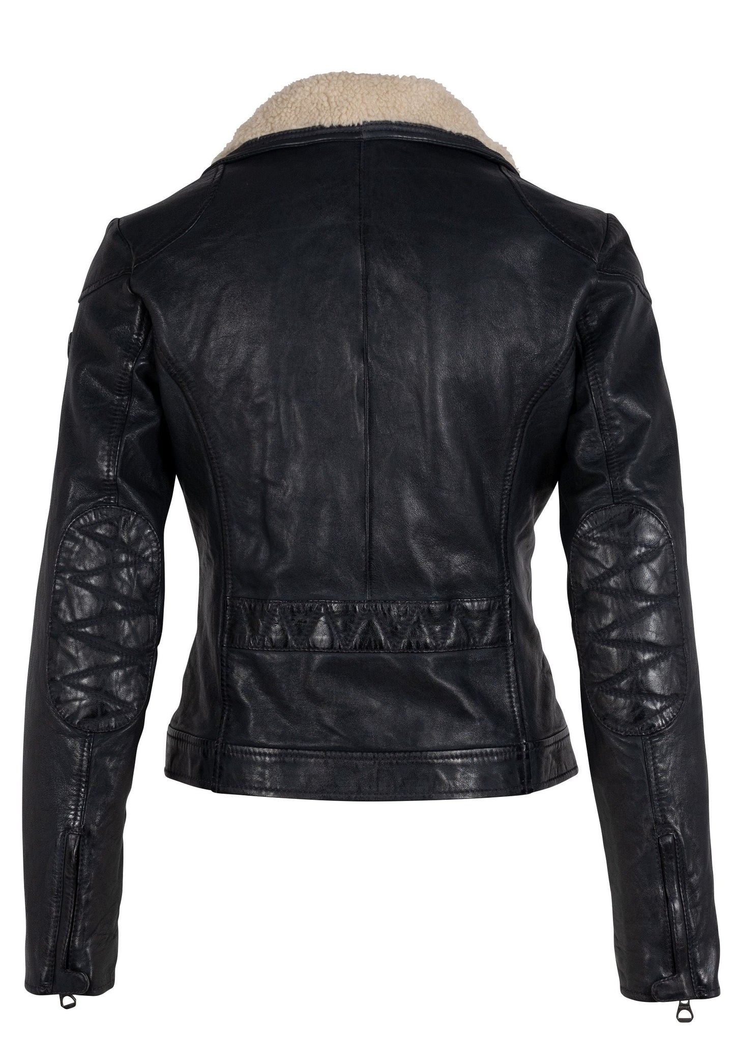 Jenja CF Leather Jacket, Navy