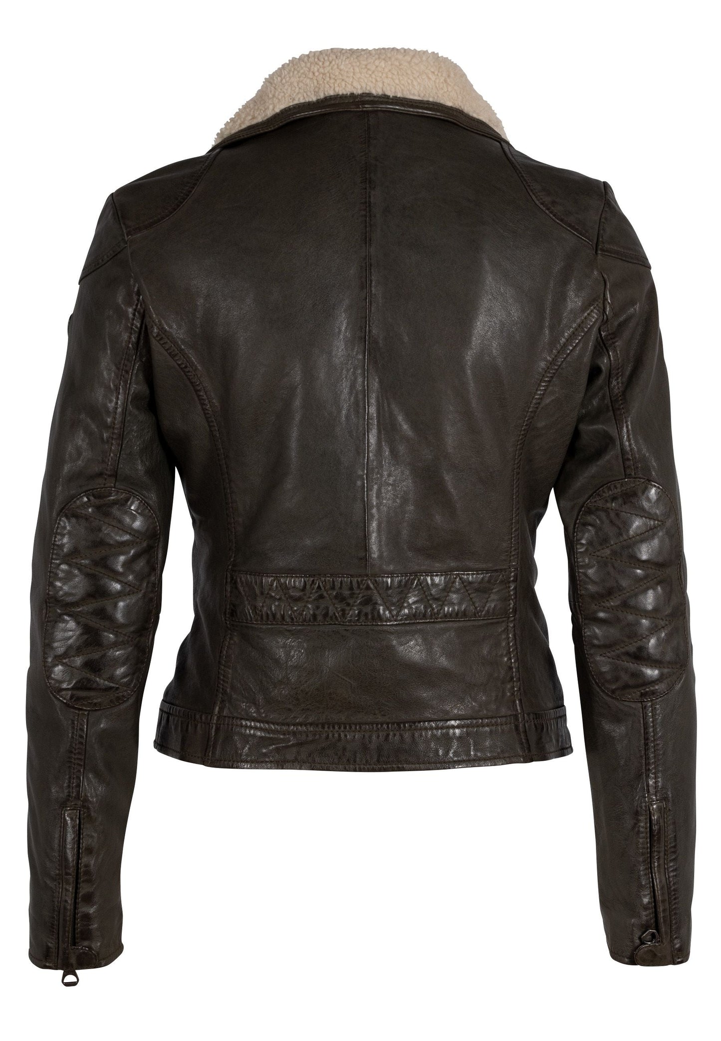 Jenja CF Leather Jacket, Olive