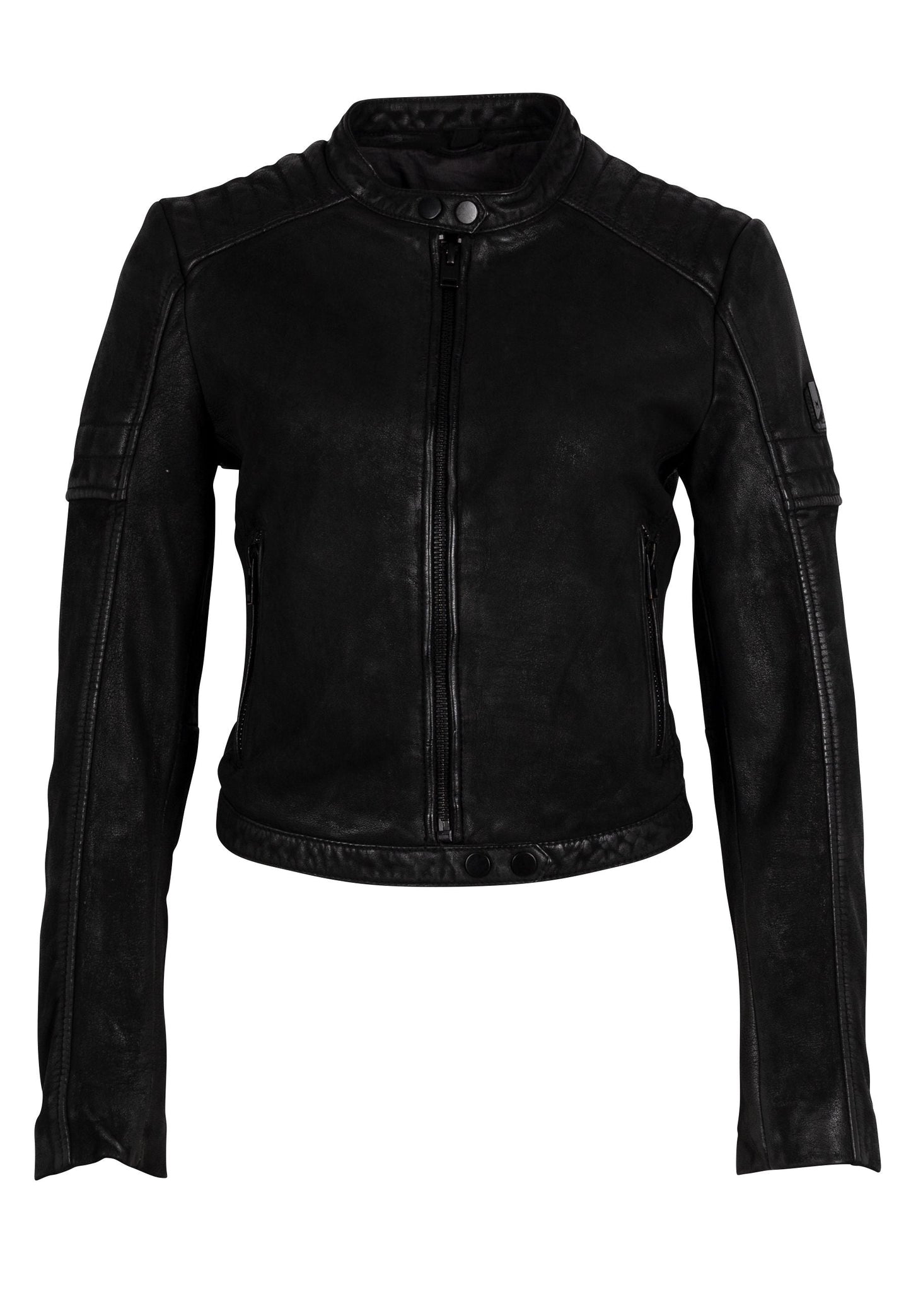 Amyna RF Leather Jacket, Black