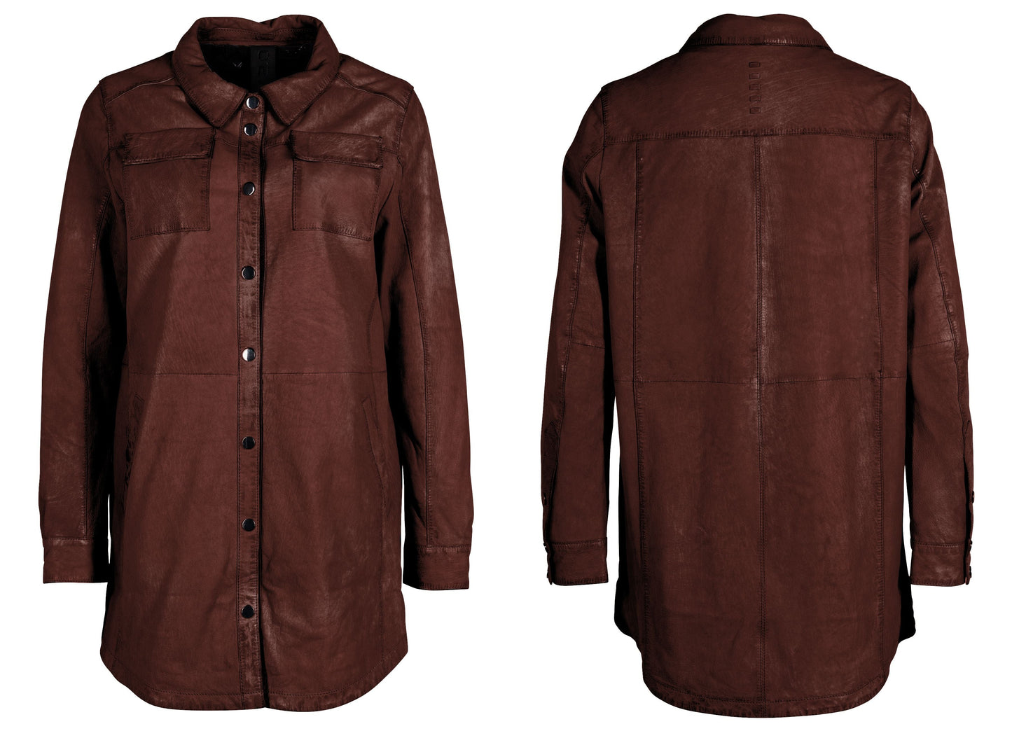 Mahi RF Leather Jacket, Brown