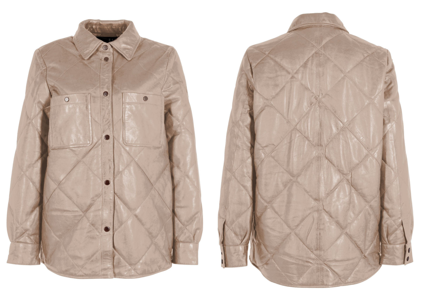 Oliah CF Leather Jacket, Cream