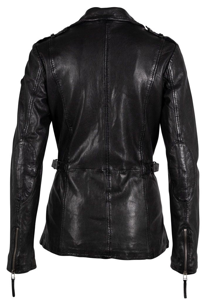 Yellie CF Leather Jacket, Black