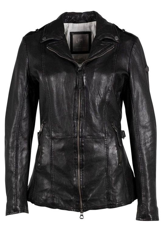 Yellie CF Leather Jacket, Black