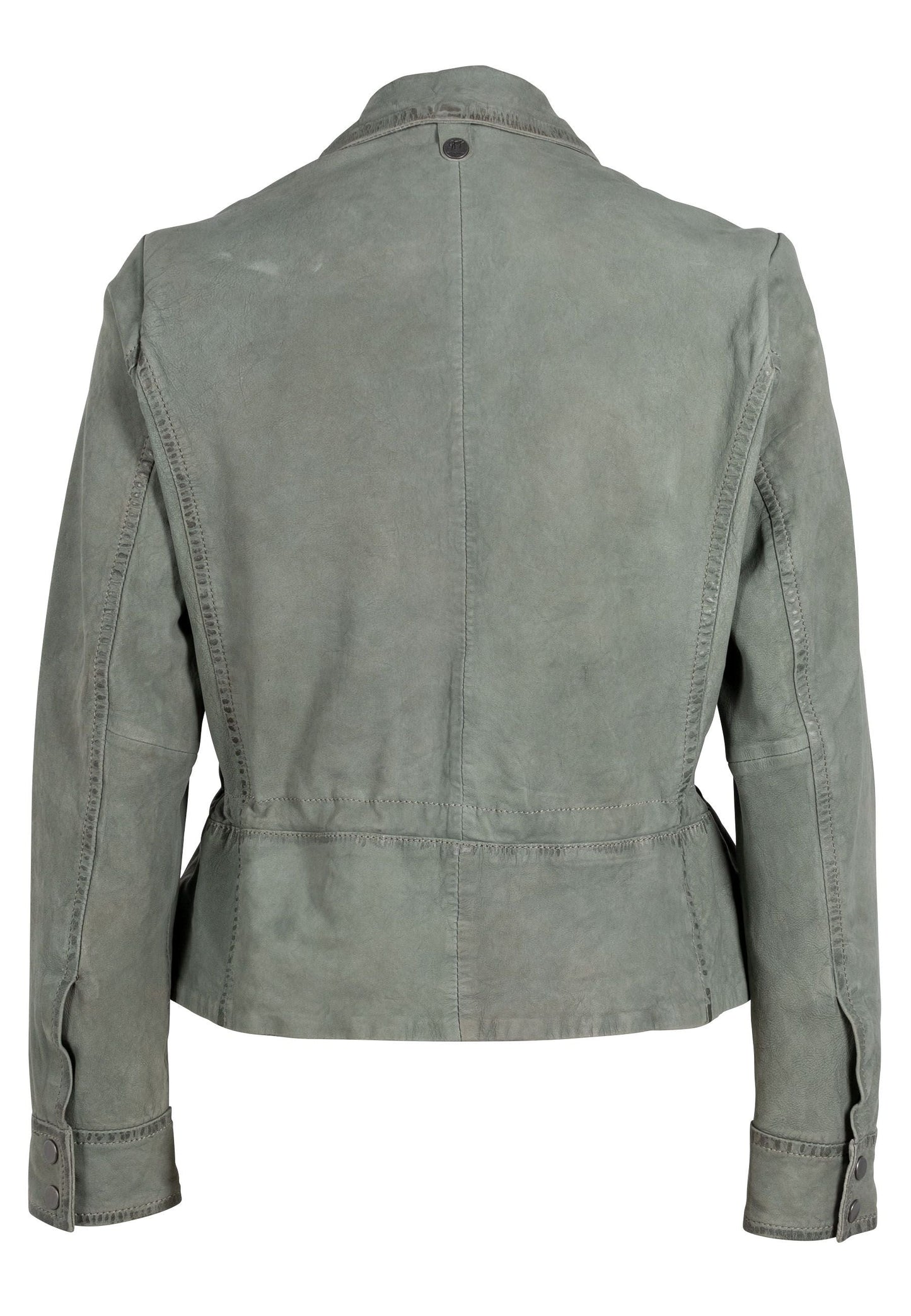 Amaja RF Leather Jacket, Sage