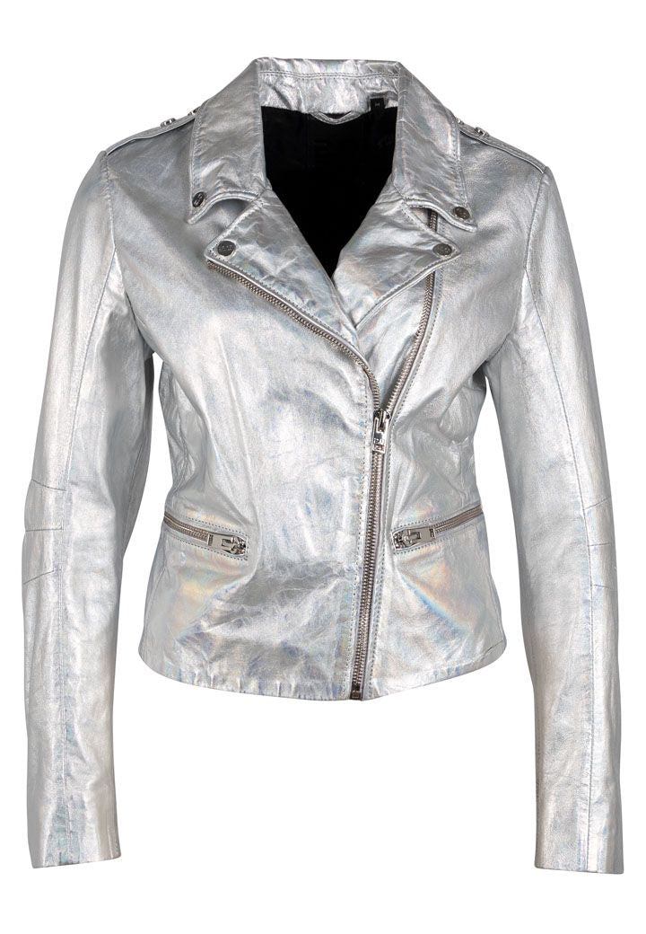 Adeni RF Leather Jacket, Holographic