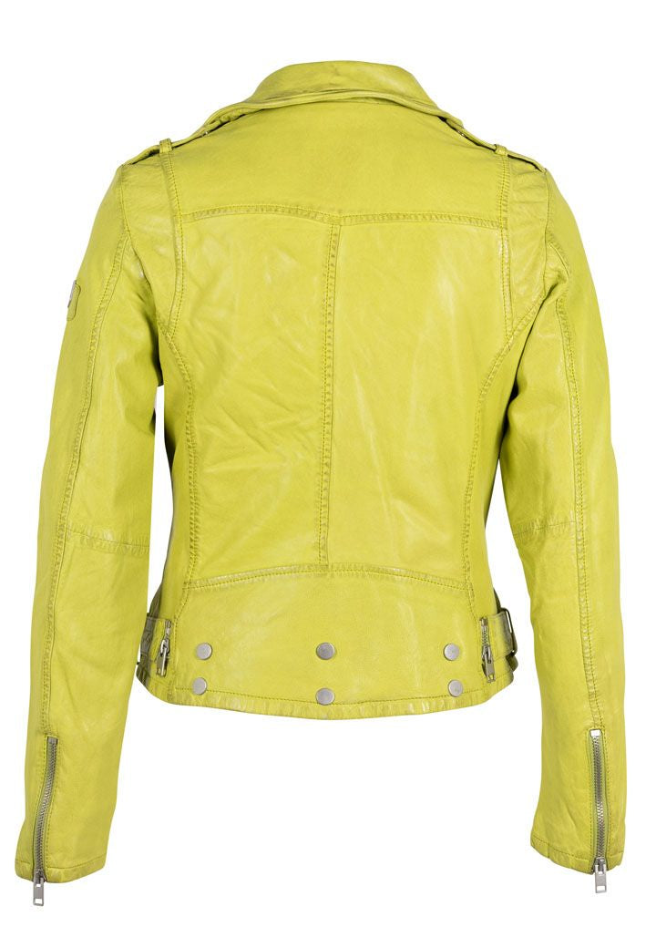 Wild RF Leather Jacket, Lime