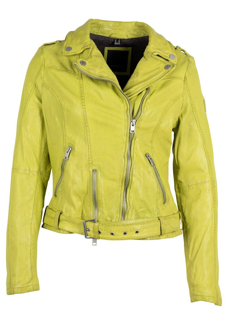 Wild RF Leather Jacket, Lime – mauritiusleather