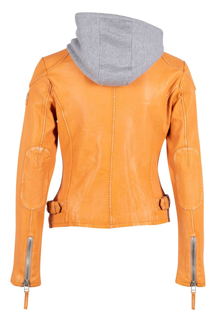 Finja RF Leather Jacket, Apricot Crush