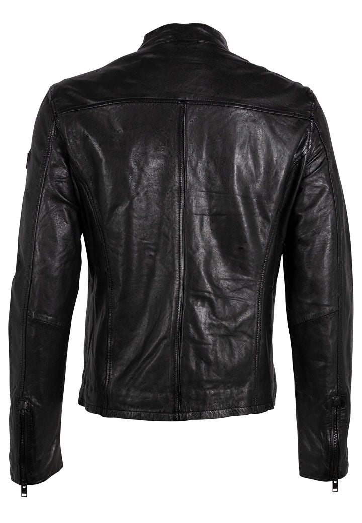 Jon 2 RF Leather Jacket, Black