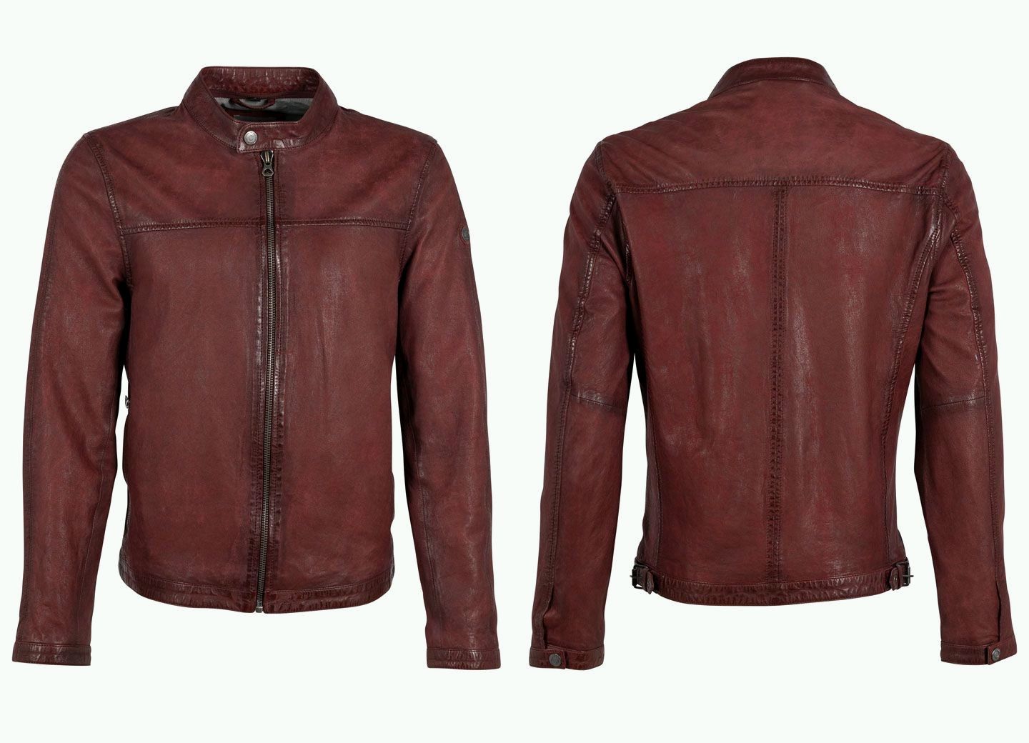 Hiet RF Leather Jacket, Red