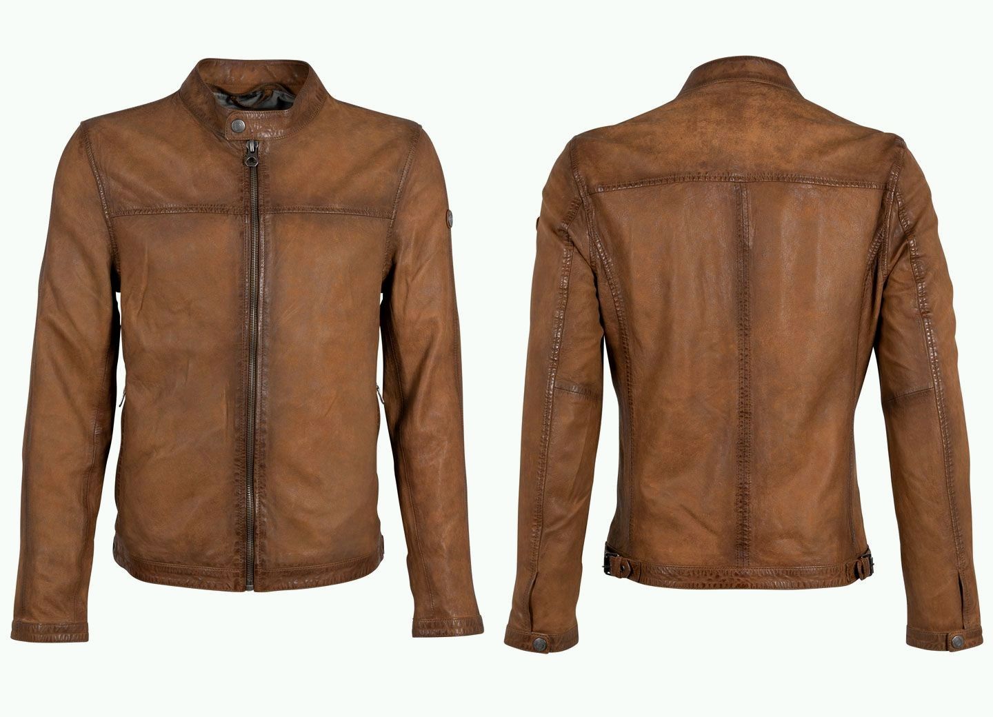 Hiet RF Leather Jacket, Whiskey