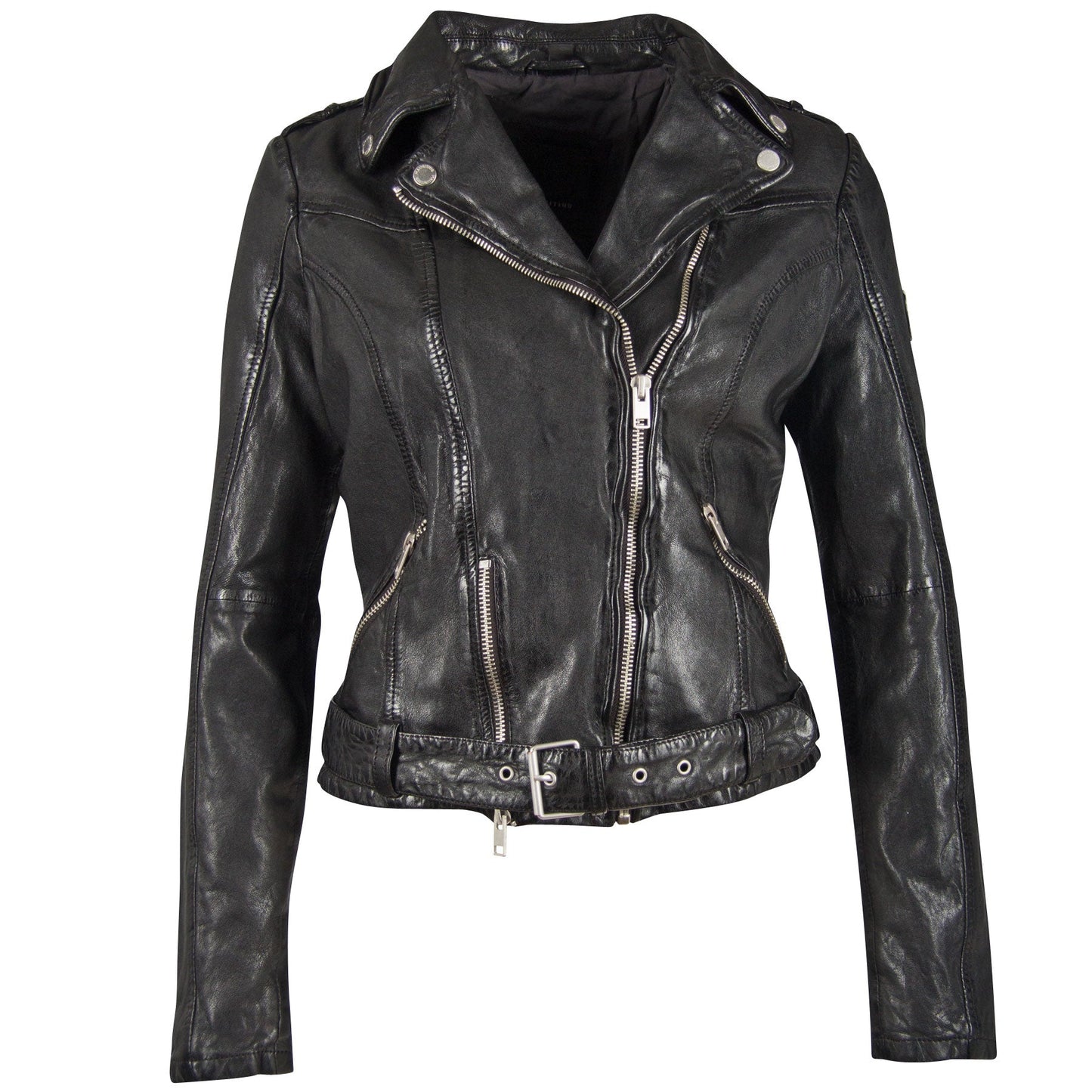 Wild RF Leather Jacket, Black