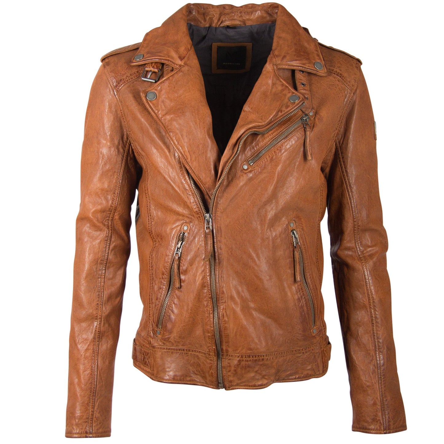 Malic RF Leather Jacket, Cognac