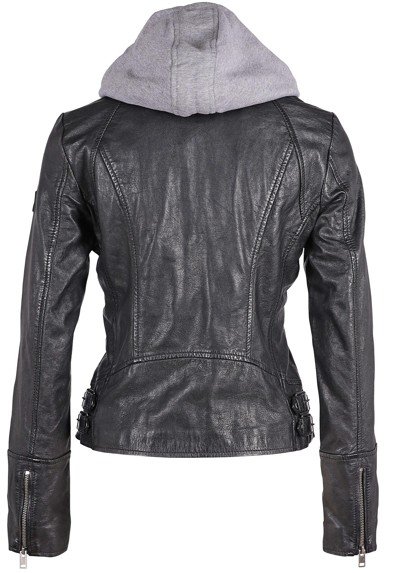 Nola RF Leather Jacket, Black