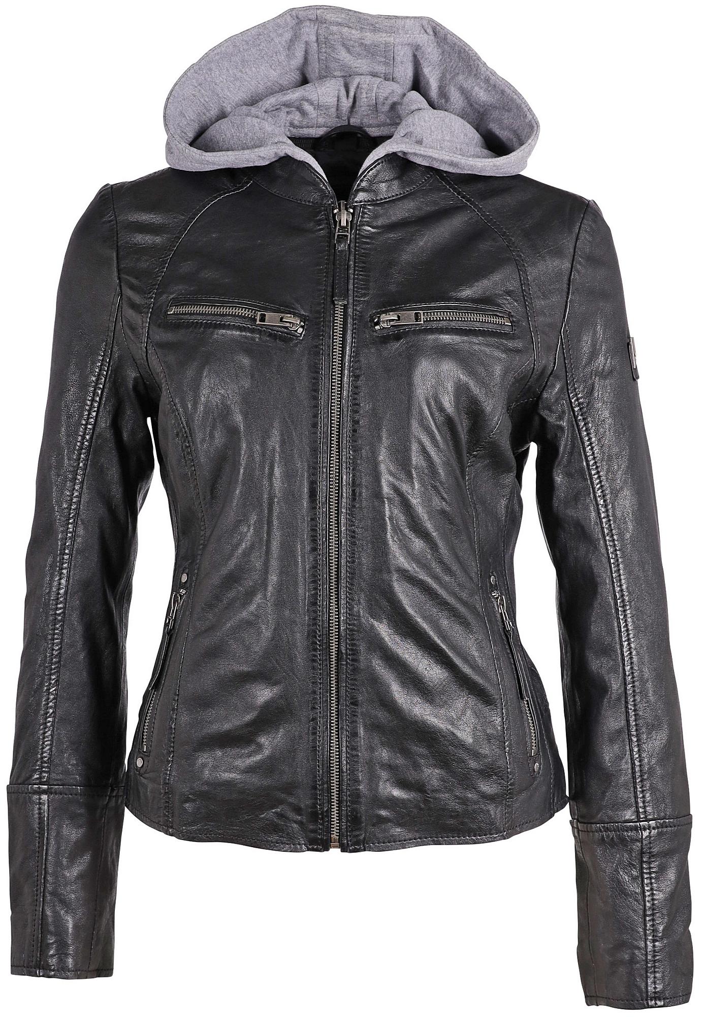 Nola RF Leather Jacket, Black