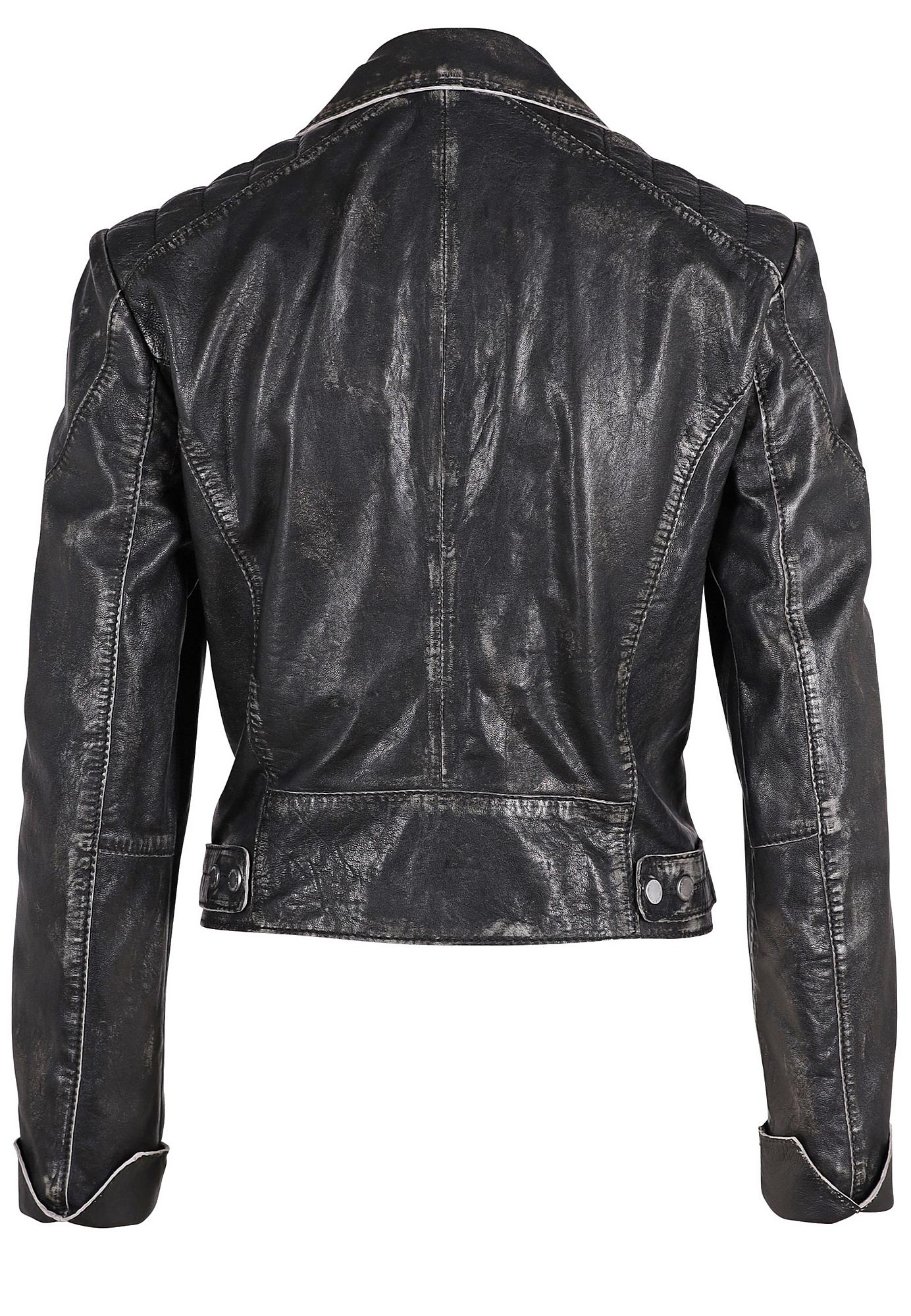 Reanon RF Leather Jacket, Vintage Black