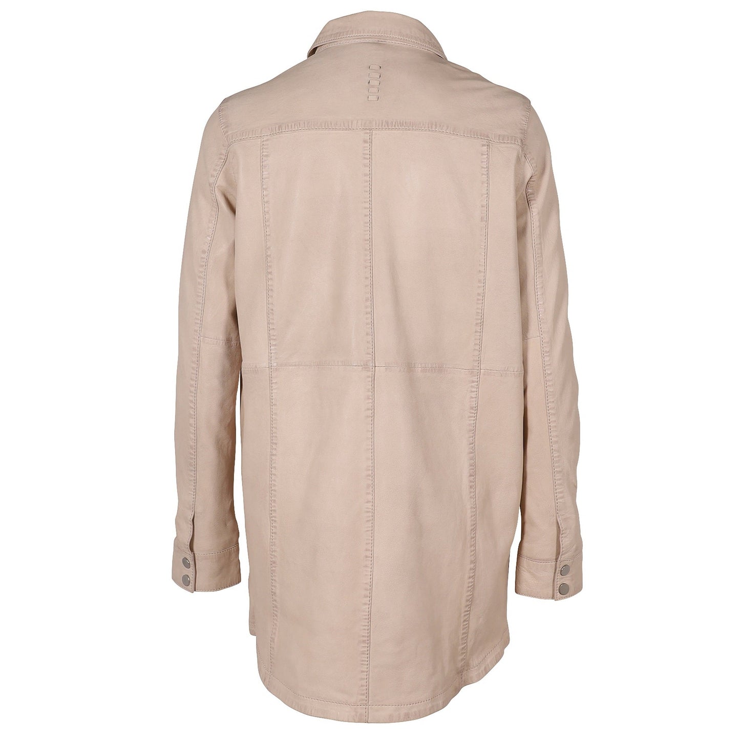 Miha RF Leather Jacket, Cream