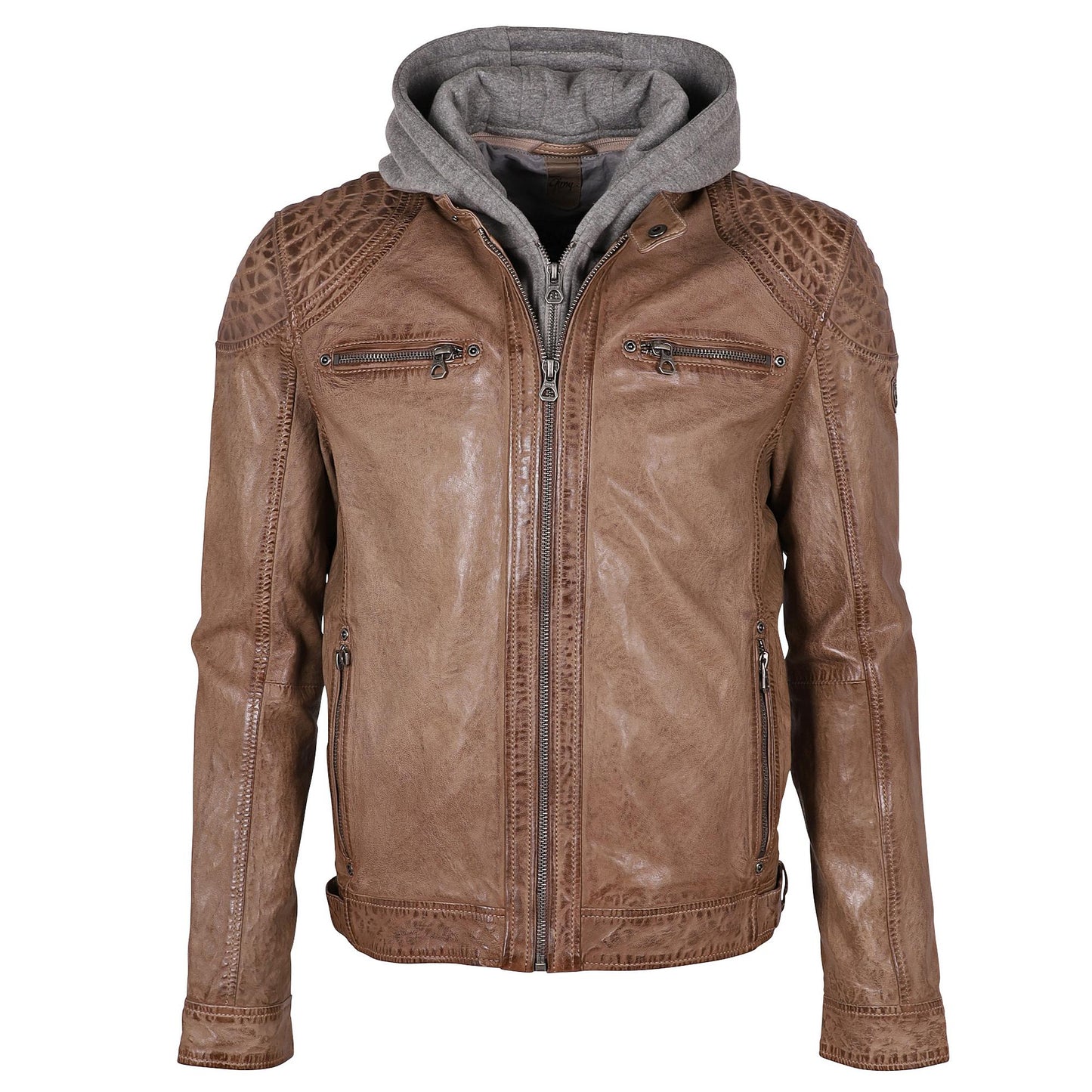 Barlo RF Leather Jacket, Clay