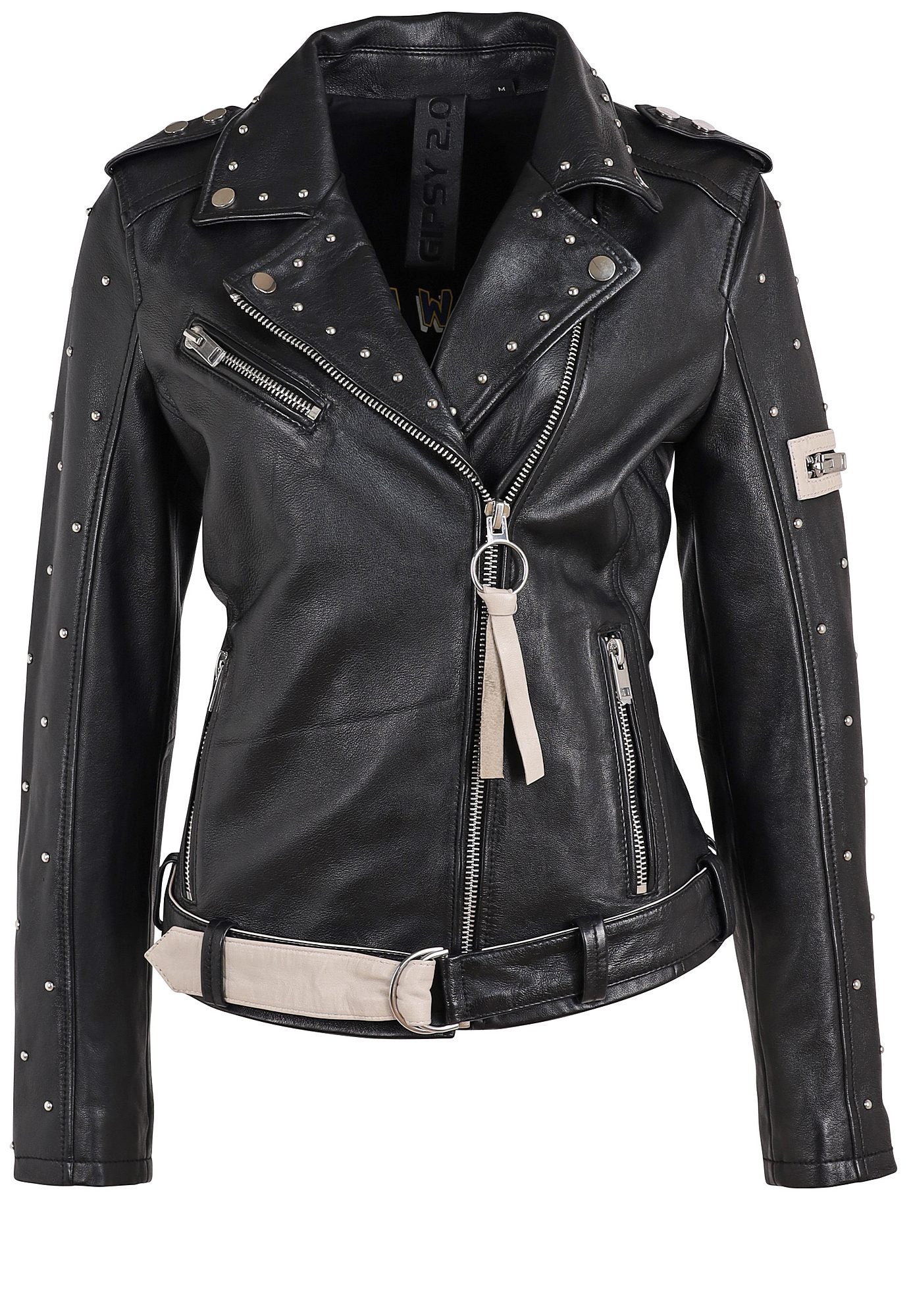 Alema RF Leather Jacket, Black
