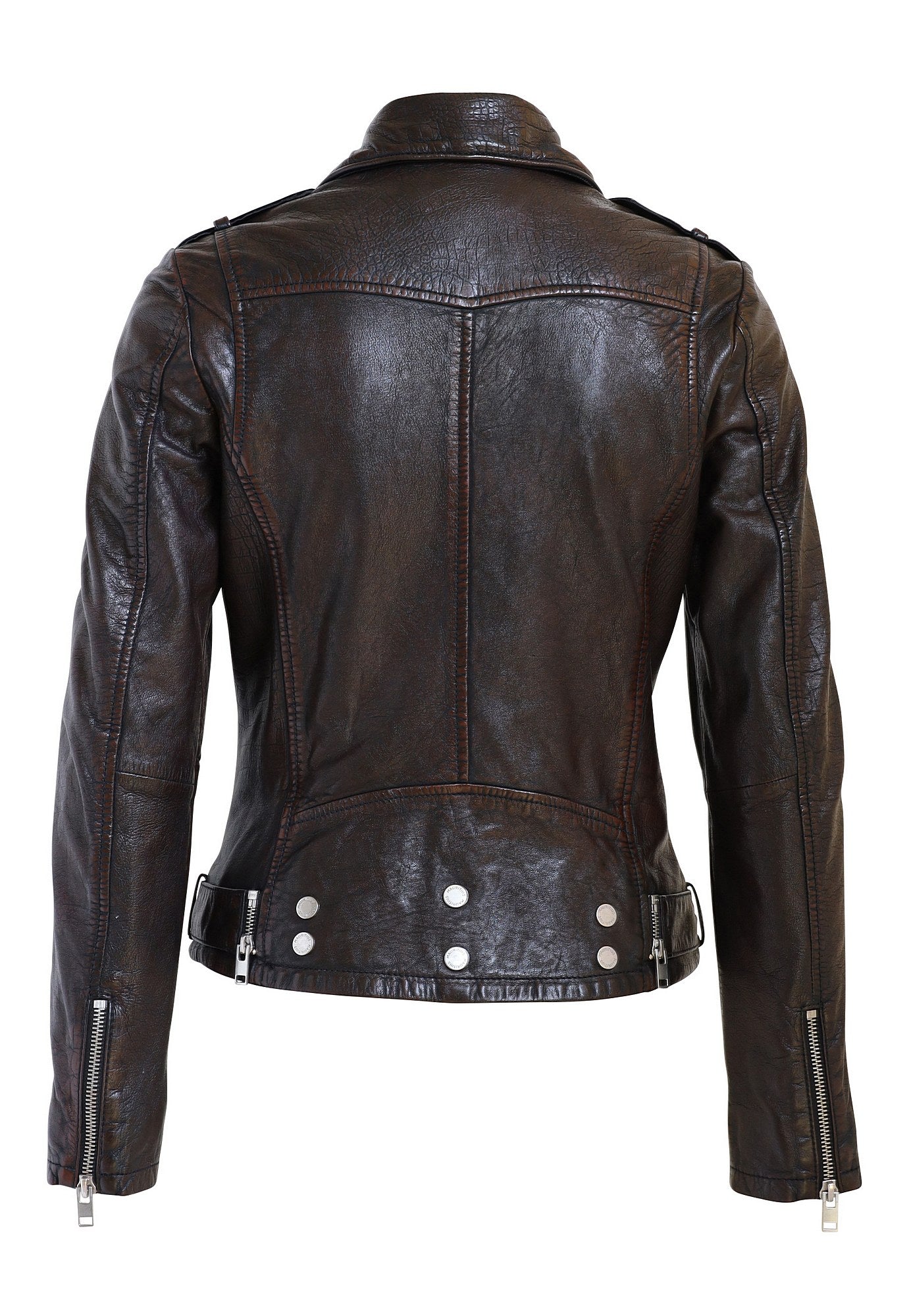 Wild RF Leather Jacket, Mahogany