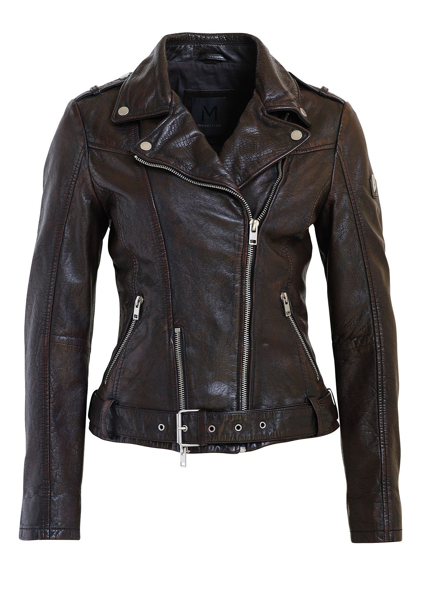 Wild RF Leather Jacket, Mahogany