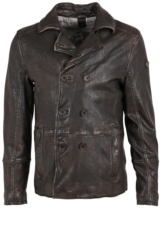 Busbey CF Leather Jacket, Black and Grey
