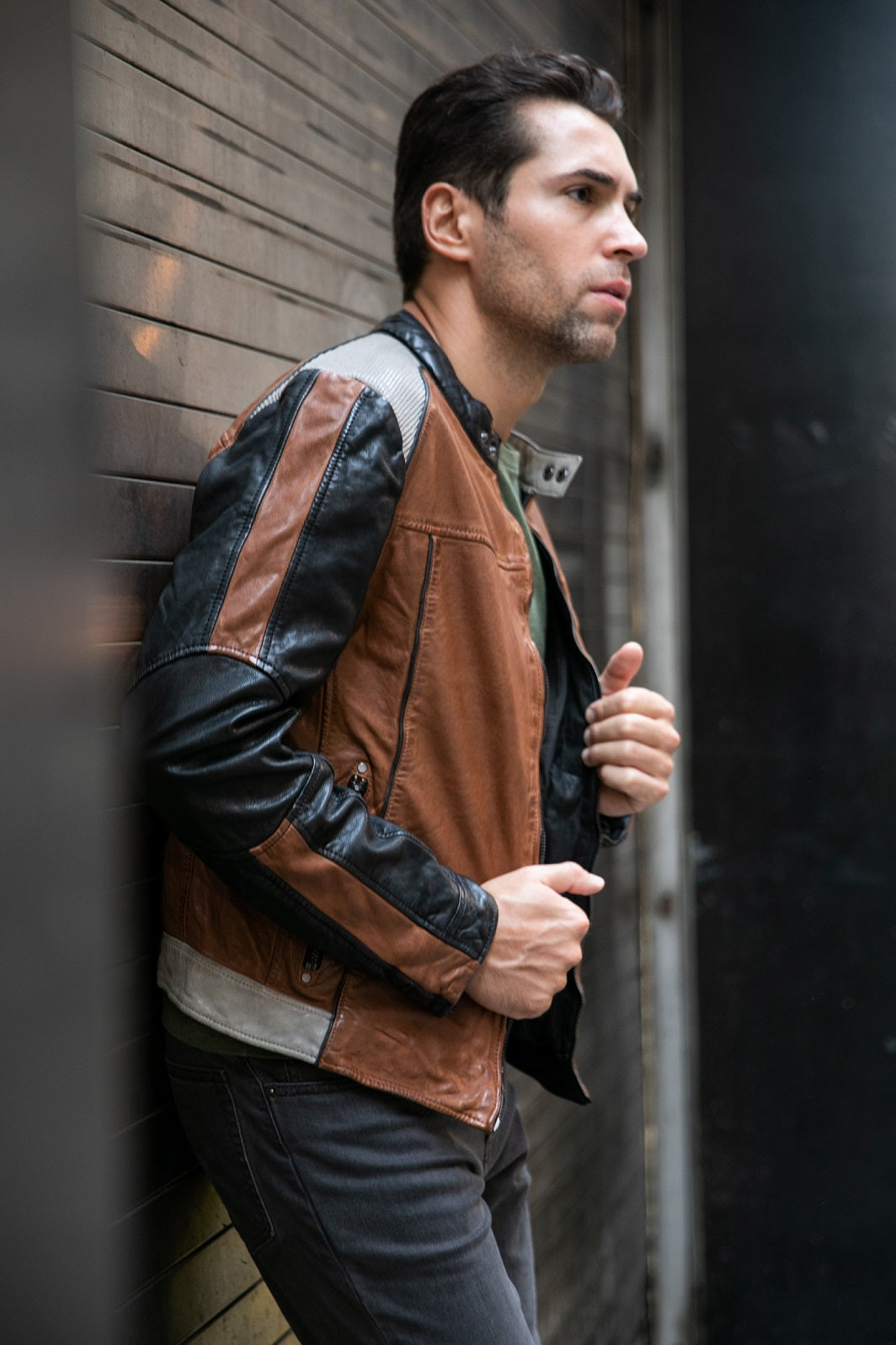 Myron Leather Jacket, Cognac