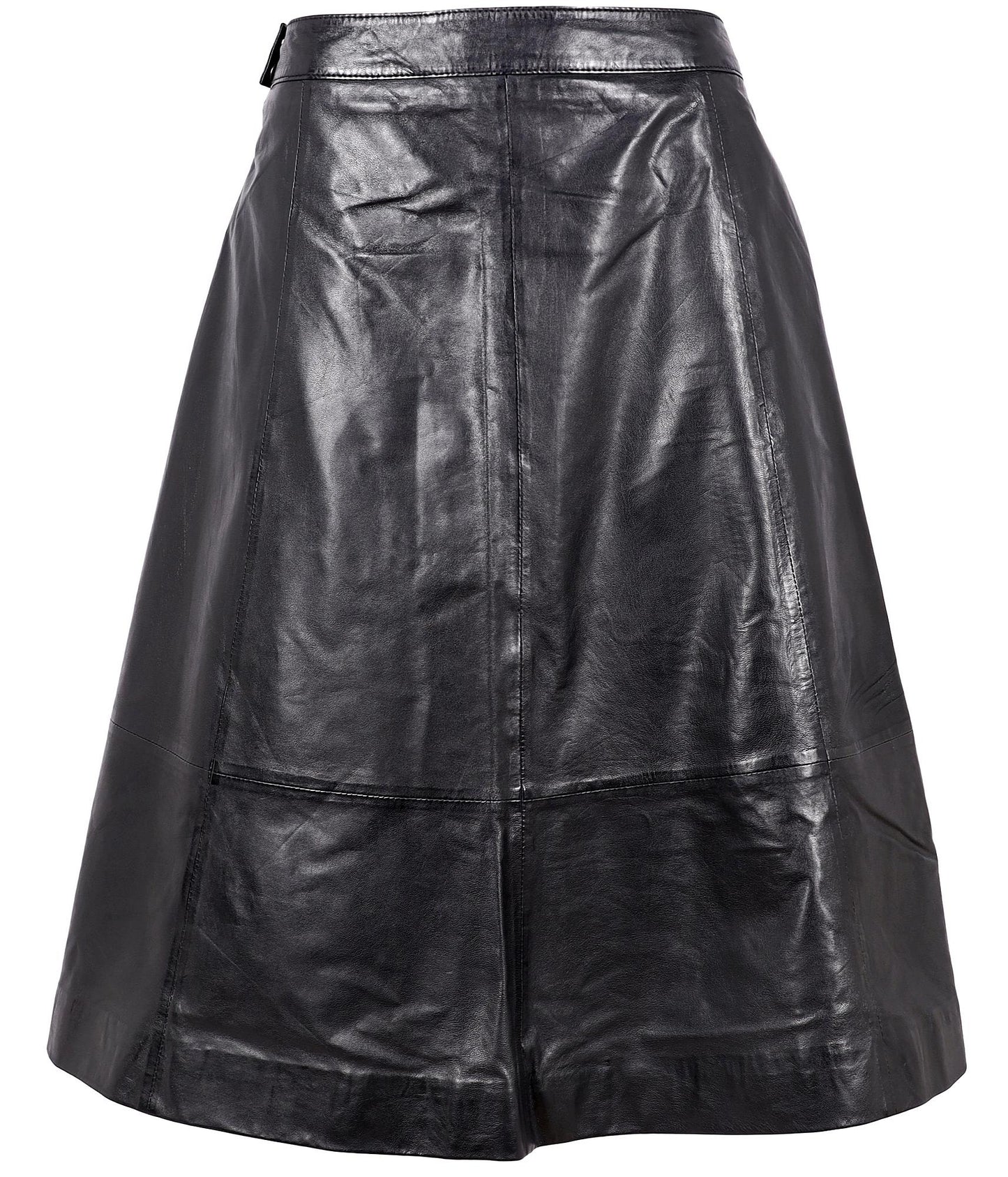 Zaza RF Leather Skirt, Black