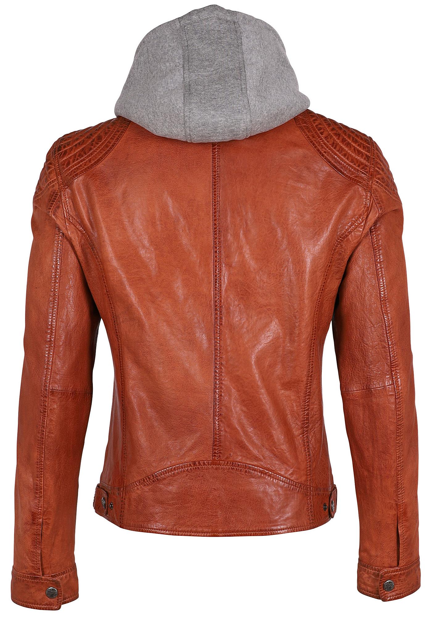 Barlo RF Leather Jacket, Brick