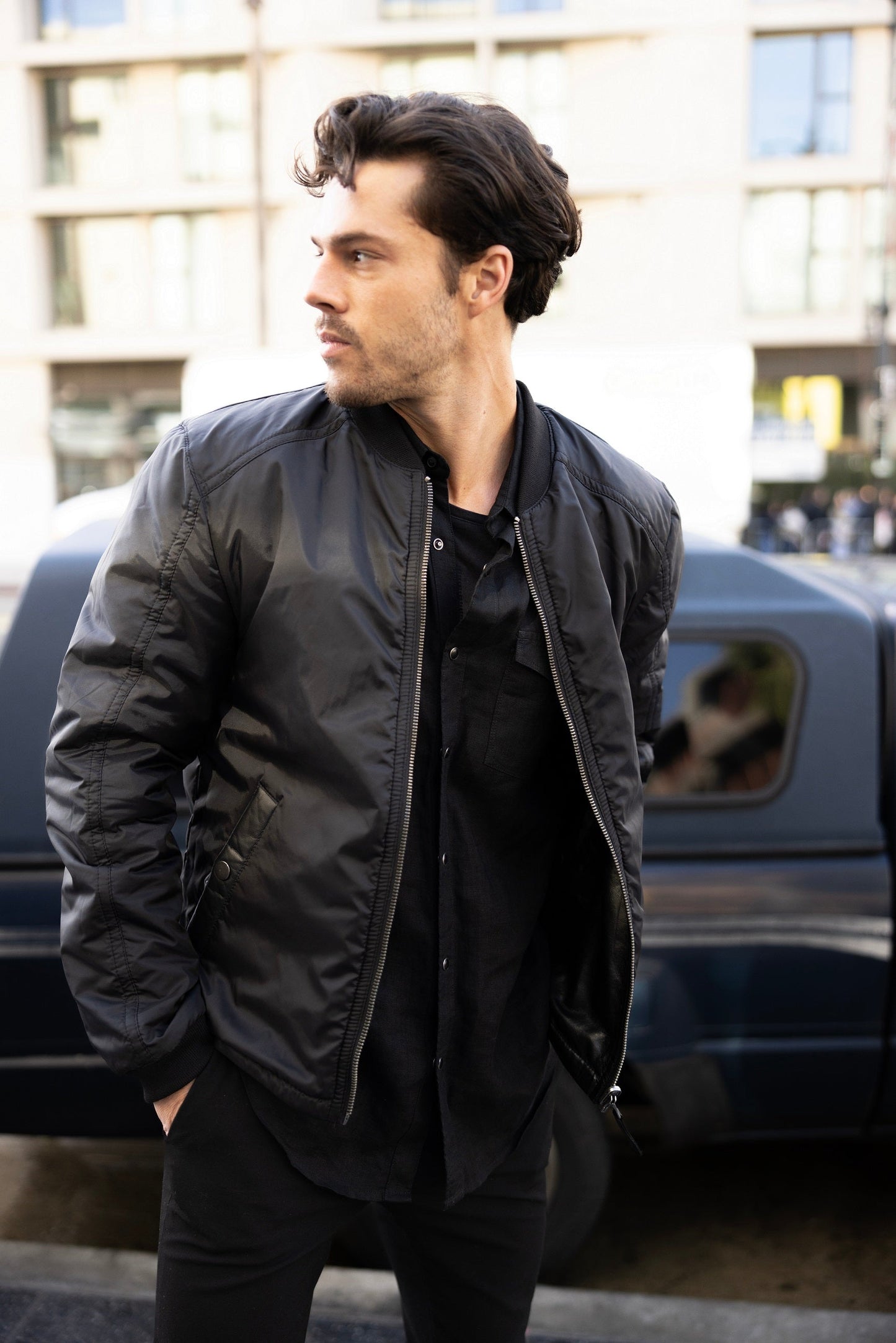 Cranch CF Leather Jacket, Black - Reversible