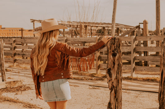 Zoe RF Leather Jacket, Burnt Orange